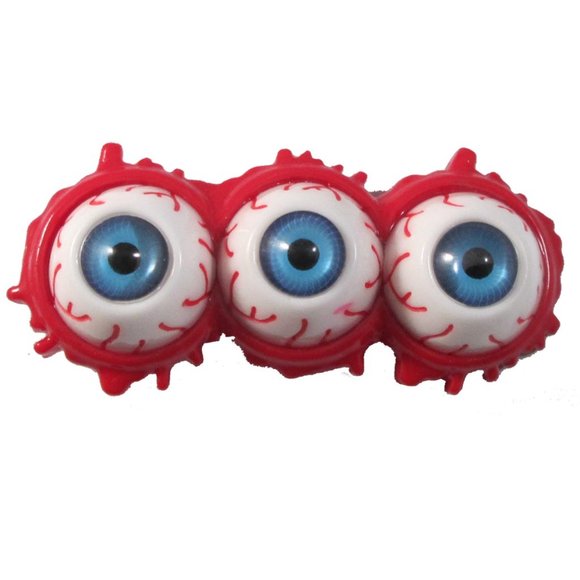 KREEPSVILLE 666 - SPLATTER 3 EYEBALLS HAIR SLIDER - Picture 1 of 2